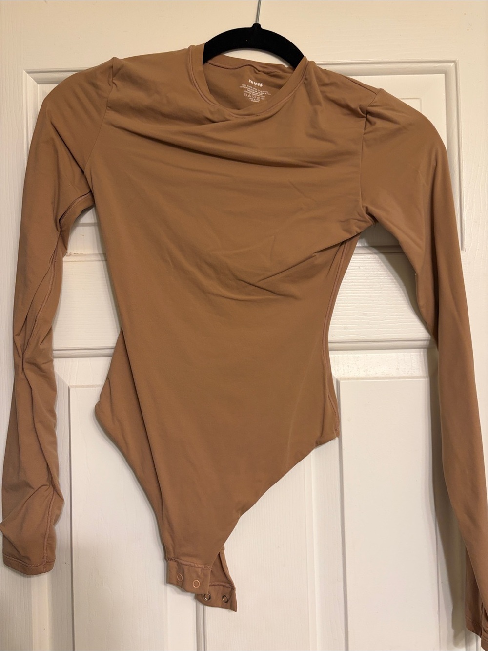 Skims Long Sleeve Bodysuit Nude XS